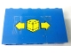 Part No: BA122pb02R  Name: Stickered Assembly 6 x 1 x 3 with Yellow Box and Double Arrow Pattern Model Right Side (Sticker) - Set 6361 - 1 Panel 1 x 4 x 3 - Solid Studs, 1 Panel 1 x 2 x 3 - Solid Studs