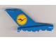 Part No: bb0096pb02  Name: Tail Vintage with Lufthansa Pattern on Both Sides and Black Dot on Rear (Stickers) - Set 1560-2