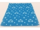 Part No: blankie03pb04  Name: Duplo, Cloth Blanket 8 x 10 cm with White Hearts and Stars Pattern