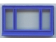 Lot ID: 259525752  Part No: cwindow02  Name: Window 1 x 6 x 3 3-Pane, with Glass for Slotted Bricks
