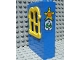 Part No: x637c02pb05  Name: Fabuland Building Wall 2 x 6 x 7 with Squared Yellow Window with Sheriff Badge and No 64 Pattern (Sticker) - Set 3664