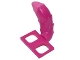 Part No: 18277pb01  Name: Minifigure Costume Tail Fluffy with Dark Pink Tip Pattern