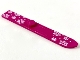 Part No: 18744pb01  Name: Minifigure, Utensil Ski 6L (48mm Long) with White Snowflakes and Dots Pattern