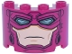 Part No: 24593pb23  Name: Cylinder Half 2 x 4 x 2 with 1 x 2 Cutout with Helmet, Eye Mask with Metallic Light Blue Eyes and Light Nougat Face Pattern (Galactus)