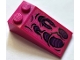 Part No: 30363pb052L  Name: Slope 18 4 x 2 with Black and Dark Purple Skin and Flesh Pattern Model Left Side (Sticker) - Set 80010