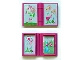 Lot ID: 328009768  Part No: 33009pb018  Name: Minifigure, Utensil Book 2 x 3 with Fairy and Flowers Story Pattern (Stickers) - Set 7579