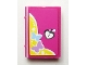 Part No: 33009pb040  Name: Minifigure, Utensil Book 2 x 3 with Butterflies and Heart Lock Pattern (Sticker) - Set 3315