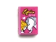 Part No: 33009pb054  Name: Minifigure, Utensil Book 2 x 3 with 'Equine', Heart, Girl and White Horse Pattern (Sticker) - Set 41125