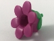 Part No: 35762pb01  Name: Minifigure, Headgear Head Cover, Costume Flower with Molded Bright Green Bud Pattern