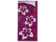 Part No: 87079pb0713  Name: Tile 2 x 4 with White Flowers Decoration on Magenta Background Pattern (Sticker) - Set 41317
