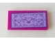 Part No: 87079pb0769  Name: Tile 2 x 4 with Swirls and Hearts on Lavender Background Pattern (Sticker) - Set 41314