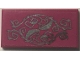 Part No: 87079pb1106  Name: Tile 2 x 4 with Silver Elves Vines and Flowers on Magenta Background Pattern (Sticker) - Set 41194