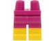 Part No: 970c00pb0575  Name: Hips and Legs with Molded Yellow Lower Legs / Boots  Pattern