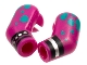 Part No: 981982pb261  Name: Arm, (Matching Left and Right) Pair with Cuffs and Dark Turquoise Spots Pattern