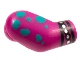 Lot ID: 256666102  Part No: 982pb261  Name: Arm, Right with Cuffs and Dark Turquoise Spots Pattern