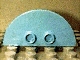 Lot ID: 284340036  Part No: 3808  Name: Duplo Tile, Modified 2 x 4 x 1/3 (Thin) Half Circle with 2 Studs