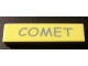 Part No: 2431pb117  Name: Tile 1 x 4 with 'COMET' Pattern (Sticker) - Set 5941