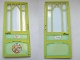 Part No: 6896bc01pb01  Name: Scala Door 10 x 1 x 18 2/3 Mullioned with Fixed Trans-Clear Glass - Hinges with 'Marie' Pattern on Both Sides (Stickers) - Set 3142