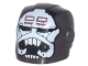 Lot ID: 413691390  Part No: 28631pb19  Name: Minifigure, Headgear Helmet Armor Plates and Ear Protectors with SW Wrecker White Skull and Teeth, Dark Red Markings Pattern