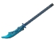 Part No: 41159pb01  Name: Minifigure, Weapon Naginata with Marbled Trans-Light Blue Pattern