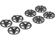 Part No: 72210  Name: Wheel Cover 5 Spoke and 9 Spoke for Wheel 72206c01, 8 in Bag - 4 of Each (Multipack)