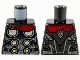 Lot ID: 373544402  Part No: 973pb3928  Name: Torso Armor with 6 Metallic Silver Disks with Gold Edge, Red Cape and Detailed Back Pattern