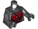 Part No: 973pb4504c01  Name: Torso SW Armor with Red and Black Plates Pattern (Gar Saxon) / Pearl Dark Gray Arms / Black Hands