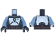Part No: 973pb6108c02 Name: Torso SW Mandalorian Silver Armor Plates, Dark Brown Belt with Rope Edges and Pouches Pattern / Sand Blue Arms / Black Hands Part No: 973pb6108c02 Name: Torso SW Mandalorian Silver Armor Plates, Dark Brown Belt with Rope Edges and Pouches Pattern / Sand Blue Arms / Black Hands