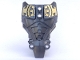 Part No: 98569pb10  Name: Hero Factory Full Torso Armor with Gold Technical Gear Pattern (Bulk)