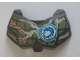 Part No: 98603pb005  Name: Large Figure Chest Armor Small with Chi and Olive Green (Crocodile) Pattern