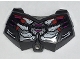 Part No: 98603pb020  Name: Large Figure Chest Armor Small with 6 White Bones, Magenta Wires, and Pearl Dark Gray Chain on Red and Silver Armor Plating Pattern
