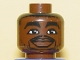 Part No: 3626pb0143  Name: Minifigure, Head NBA Chris Webber Pattern