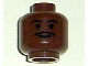 Part No: 3626pb0214  Name: Minifigure, Head Moustache Thin, Standard Grin, Eyebrows, Small Eyelashes Pattern (SW Lando)