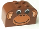 Part No: 4744px1  Name: Slope, Curved 4 x 2 x 2 Double with Four Studs with Monkey Face Pattern
