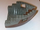 Part No: 6050c05  Name: Boat, Hull Small Bow 12 x 12 x 5 1/3 with Dark Gray Top (6050 / 6051)