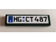 Part No: 2431pb0613 Name: Tile 1 x 4 with 'HG CT 487' on White Background Pattern (Sticker) - Set 10242 Part No: 2431pb0613 Name: Tile 1 x 4 with 'HG CT 487' on White Background Pattern (Sticker) - Set 10242