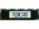 Part No: 2431pb0673 Name: Tile 1 x 4 with 'PJM 340' on Dark Green Background Pattern (Sticker) - Set 10242 Part No: 2431pb0673 Name: Tile 1 x 4 with 'PJM 340' on Dark Green Background Pattern (Sticker) - Set 10242
