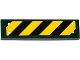 Part No: 2431pb397  Name: Tile 1 x 4 with Black and Yellow Danger Stripes and 4 Silver Rivets Pattern (Sticker) - Set 75919
