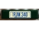 Part No: 2431pb673  Name: Tile 1 x 4 with 'PJM 340' on Dark Green Background Pattern (Sticker) - Set 10242