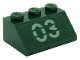 Part No: 3038pb05  Name: Slope 45 2 x 3 with Sand Green '03' Pattern (Sticker) - Set 7626