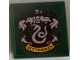 Part No: 3068pb1231  Name: Tile 2 x 2 with HP 'SLYTHERIN' House Crest on Dark Green Background Pattern (Sticker) - Set 71043