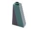 Part No: 4460bpb001L  Name: Slope 75 2 x 1 x 3 - Hollow Stud with Black Triangle on Dark Green Background Pattern Model Left Side (Sticker) - Set 10242