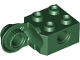 Part No: 48171  Name: Technic, Brick Modified 2 x 2 with Pin Holes and Rotation Joint Ball Half (Vertical Side)