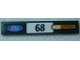 Part No: 6636pb231L  Name: Tile 1 x 6 with Ford Logo, Black '68' and 'SPARK' Pattern Model Left Side (Sticker) - Set 75884