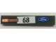 Part No: 6636pb231R  Name: Tile 1 x 6 with Ford Logo, Black '68' and 'SPARK' Pattern Model Right Side (Sticker) - Set 75884