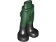 Part No: 67072c00pb005  Name: Mini Doll Hips and Trousers with Back Pockets with Molded Black Lower Legs / Boots Pattern - Thin Hinge