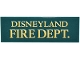 Part No: 69729pb267  Name: Tile 2 x 6 with Gold 'DISNEYLAND FIRE DEPT.' Pattern (Sticker) - Set 43302