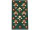 Part No: 87079pb1507 Name: Tile 2 x 4 with Red, Tan and Yellow Geometric Flowers Pattern Part No: 87079pb1507 Name: Tile 2 x 4 with Red, Tan and Yellow Geometric Flowers Pattern