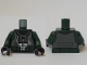 Part No: 973pb3999c01  Name: Torso SW Rebel A-wing Pilot with Dark Bluish Gray Vest and Black Front Panel with Breathing Apparatus Pattern / Dark Green Arms / Black Hands