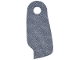 Part No: 111947  Name: Minifigure Cape Cloth, Narrow with Asymmetrical Edge and Single Top Hole - Spongy Stretchable Fabric